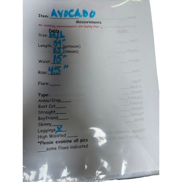 Avocado AvoMom Phoenix Fire Moto Legging’s Black Size M/L - Picture 7 of 7